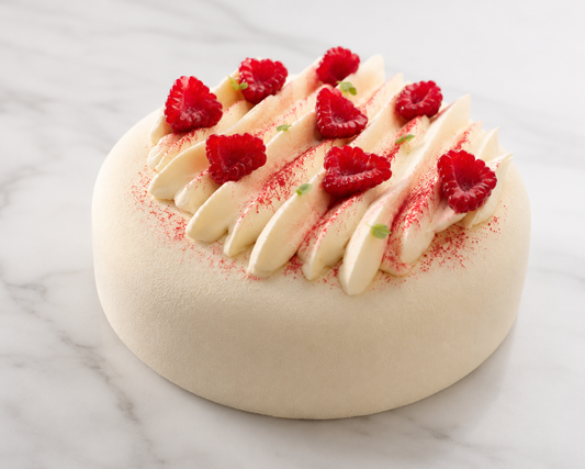 Entremet framboise vanille
