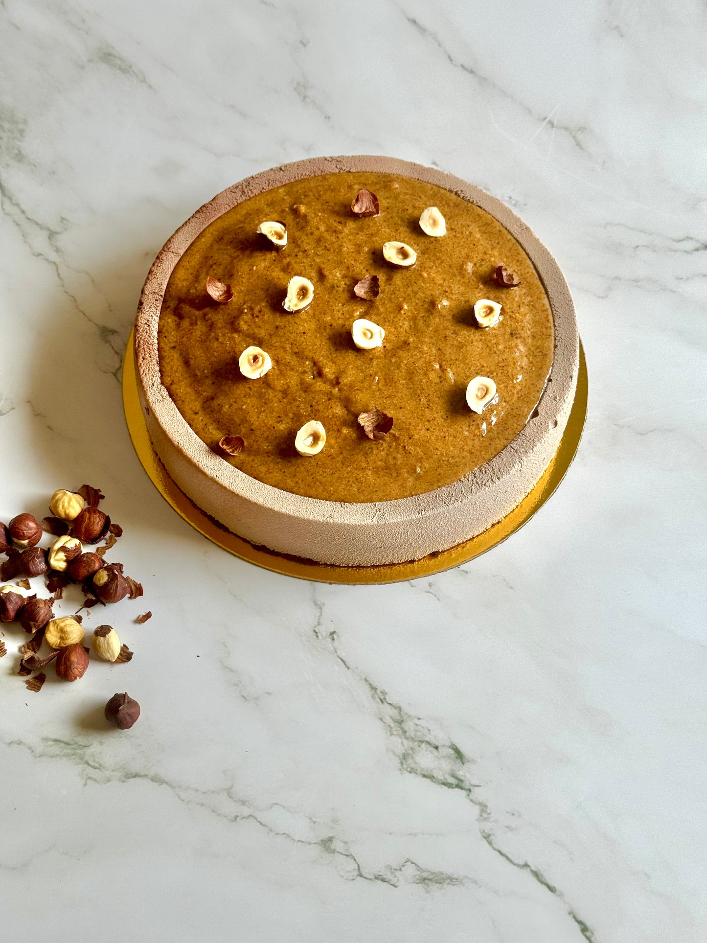 Entremet chocolat noisettes