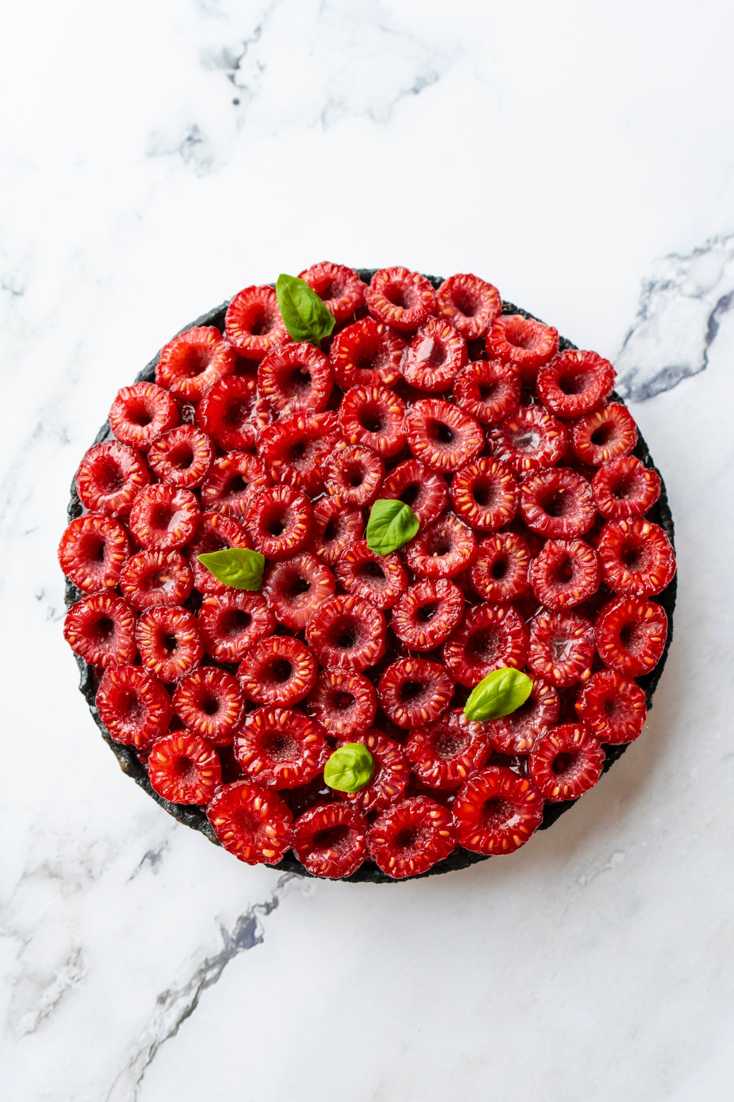 Tarte aux framboises hibiscus 6\8 personnes